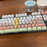 You can customize with pictures and create company logos, corporate culture, and other content on keycap patterns.