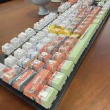You can customize with pictures and create company logos, corporate culture, and other content on keycap patterns.
