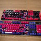 You can customize with pictures and create company logos, corporate culture, and other content on keycap patterns.